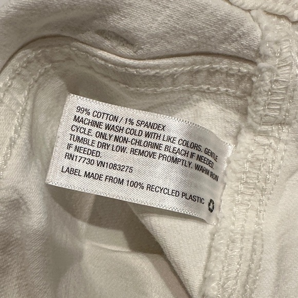 Universal Thread high-rise midi white carpenter cotton Shorts size 12/31 - Picture 4 of 10